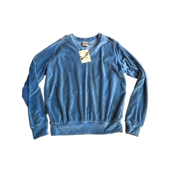 VTG Authentic Loafers By RYK Beverly Hills Blue Mens Sweatshirt L NWT - Picture 1 of 2